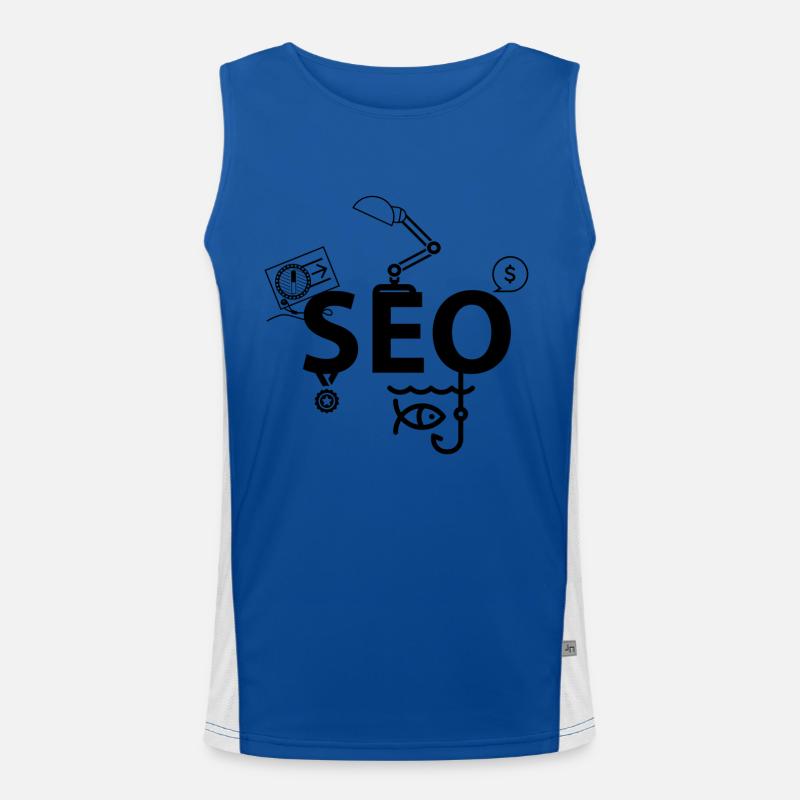 SEO Men's Functional Contrast Tank Top 
