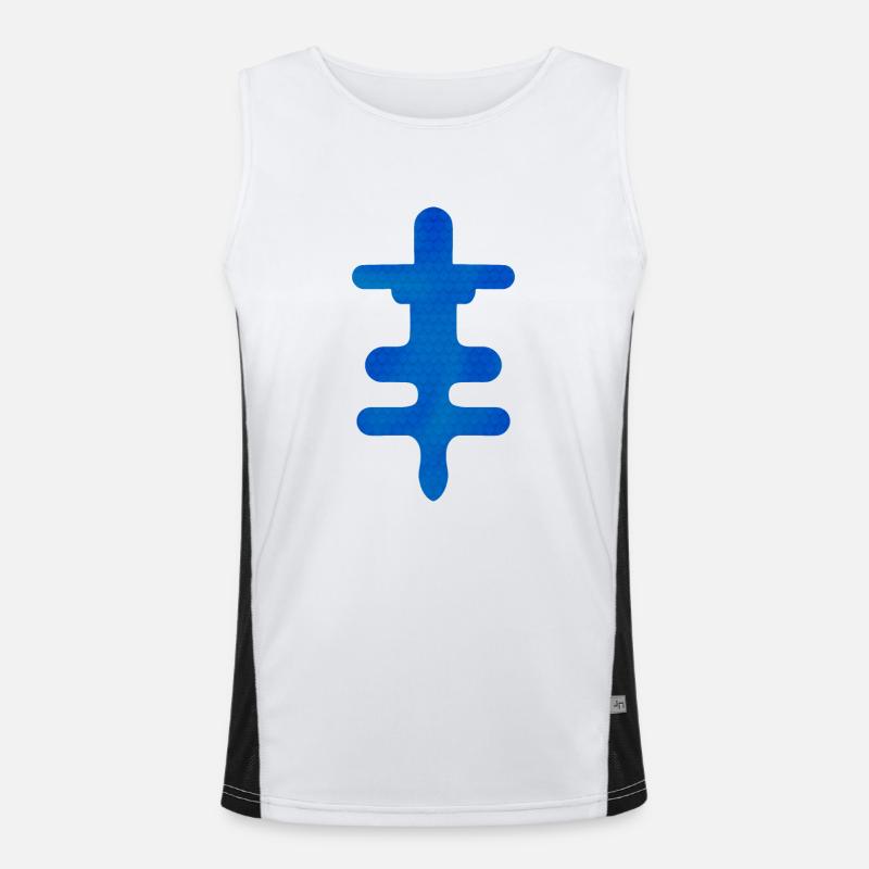 Adinkra Symbol Power Okodee Mmowere Geschenkidee Funktionelles Kontrast-Tank Top für Männer 