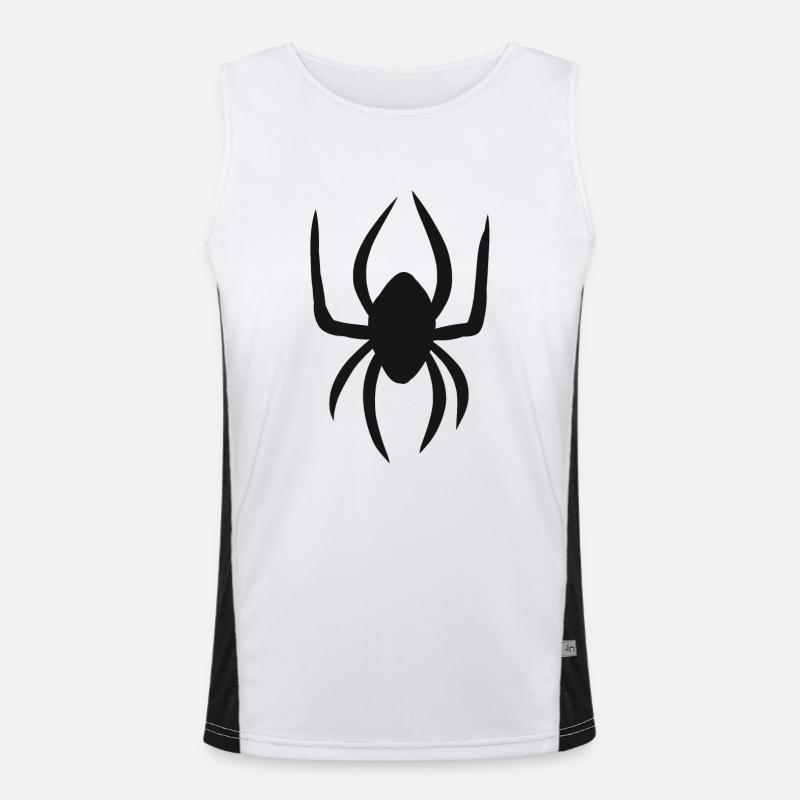 Araignée costume araignée cadeau araignées Halloween Débardeur respirant contrasté Homme 