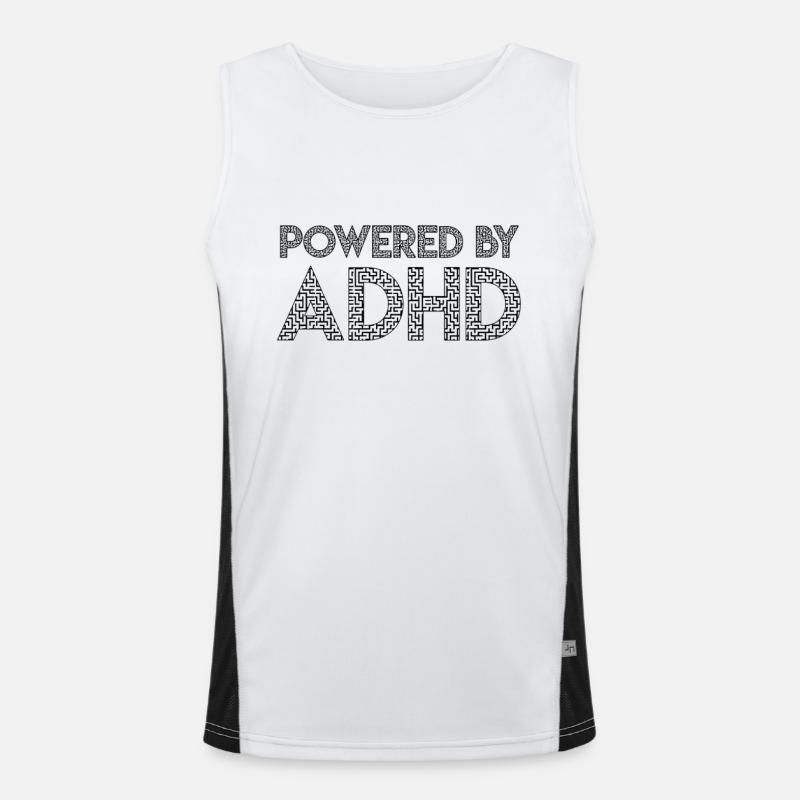ADHS Funktionelles Kontrast-Tank Top für Männer 