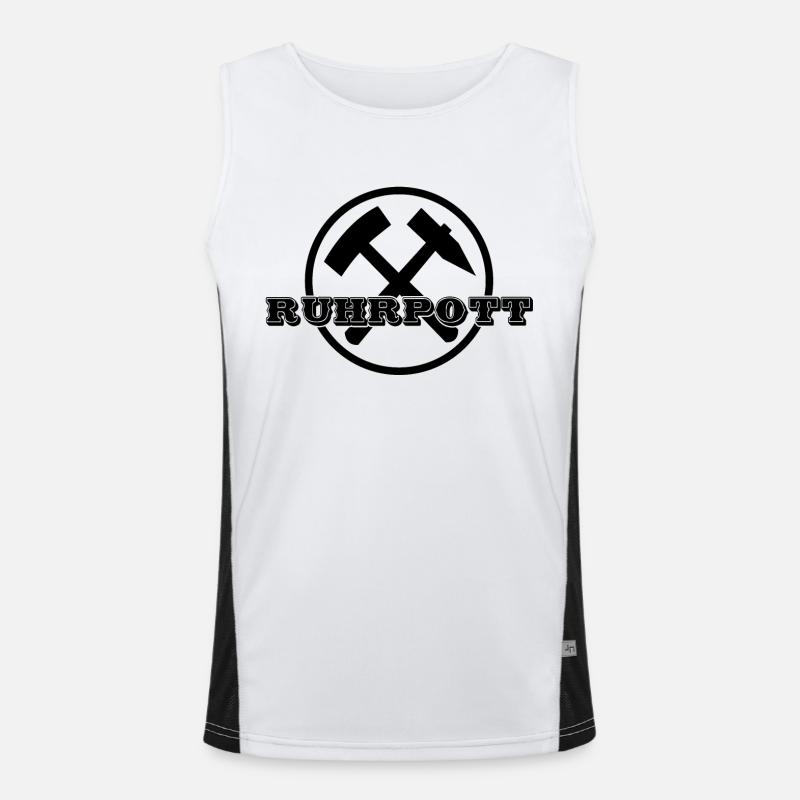 Ruhrpott Funktionelles Kontrast-Tank Top für Männer 