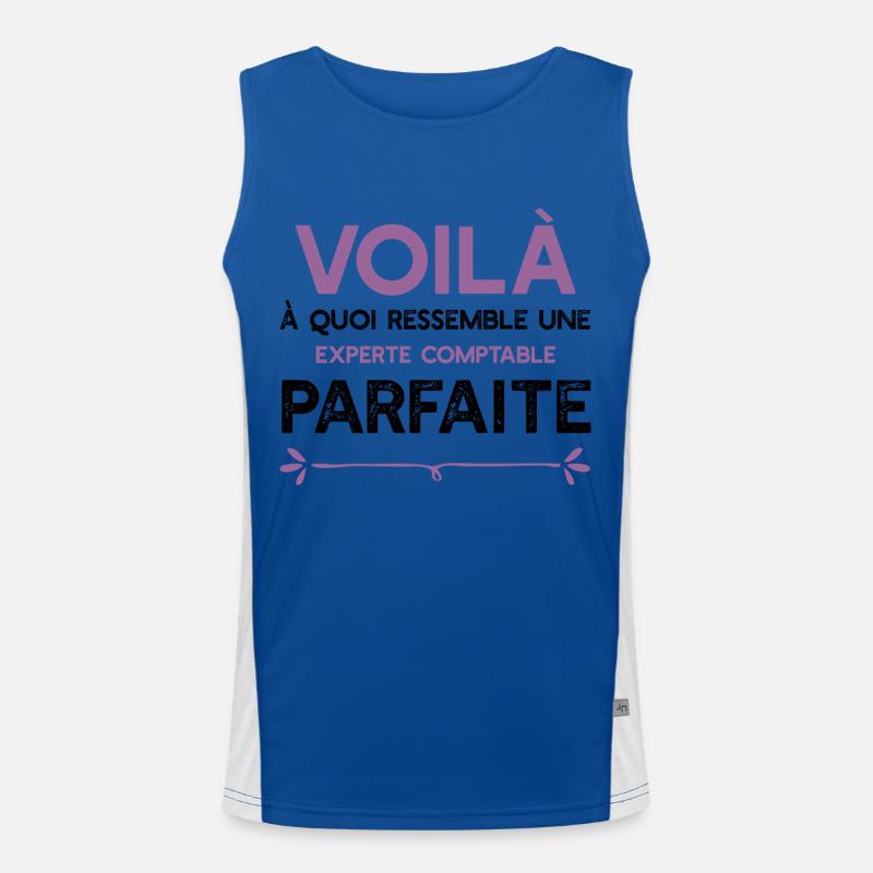 Une Experte comptable parfaite cadeau Débardeur respirant contrasté Homme 