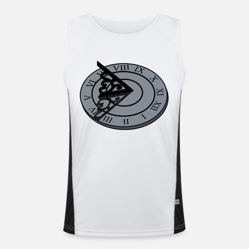 clock time clock time hourglass hourglass140 Men's Functional Contrast Tank Top 