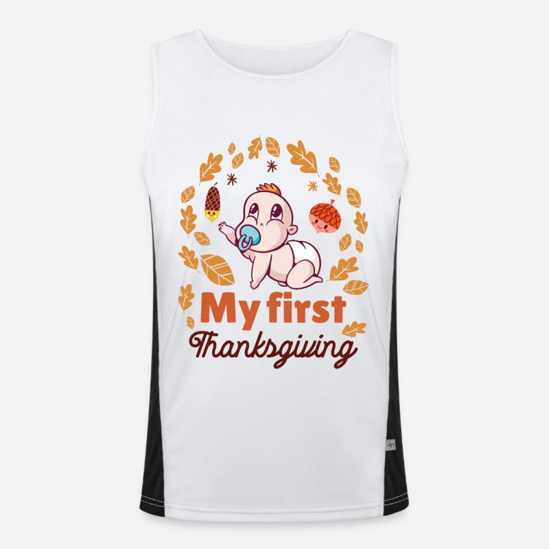 Mon premier Thanksgiving Débardeur respirant contrasté Homme 