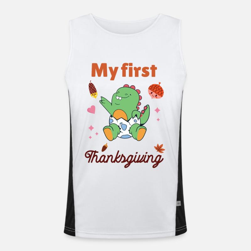 Mon premier Thanksgiving Débardeur respirant contrasté Homme 