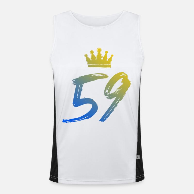 59 Number crown Men's Functional Contrast Tank Top 