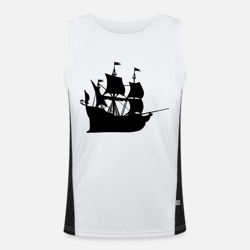 Schiff Geschenk Idee Funktionelles Kontrast-Tank Top für Männer 