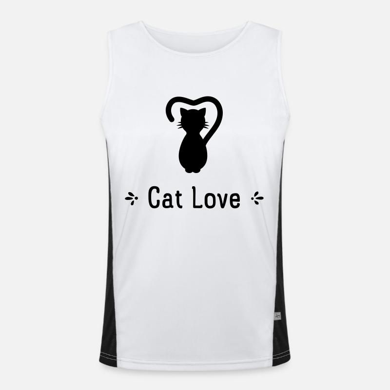 Amour de chat Débardeur respirant contrasté Homme 
