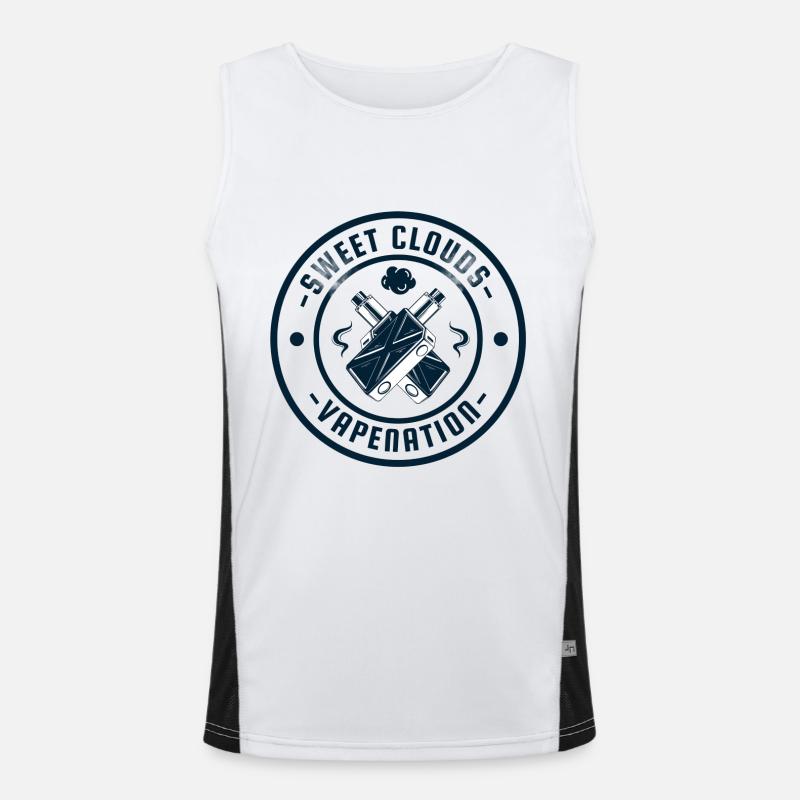 Vapenation transparent Men's Functional Contrast Tank Top 
