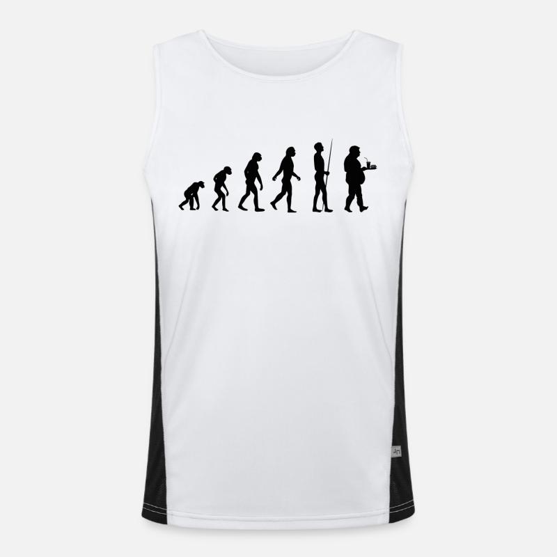 Evolution des Essens Funktionelles Kontrast-Tank Top für Männer 