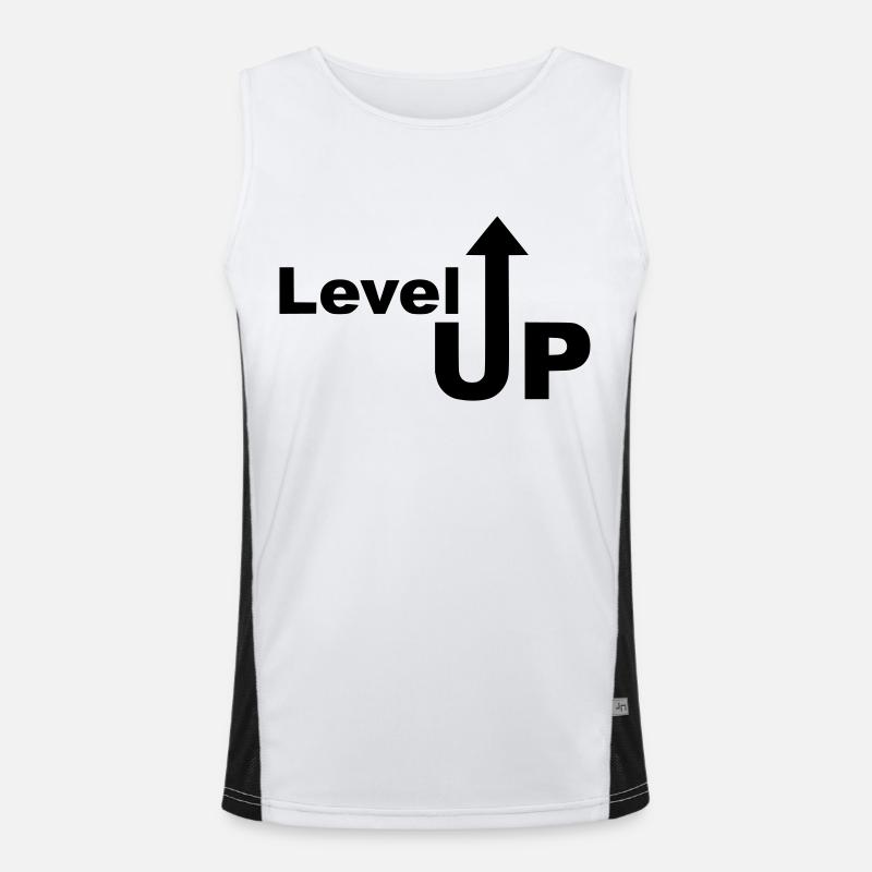 Level Up ascension flèche composée cadeau Débardeur respirant contrasté Homme 