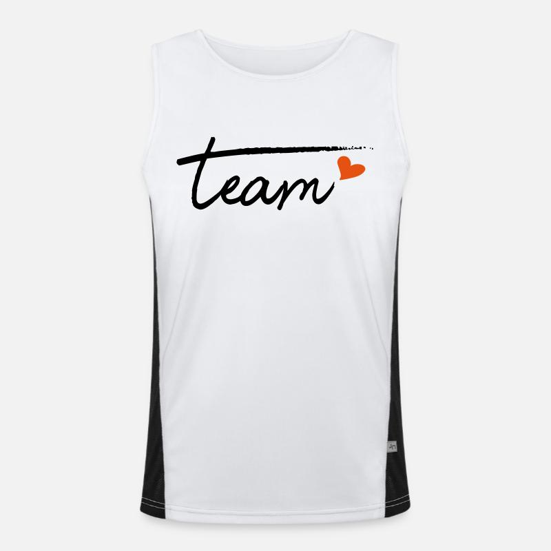 Team Funktionelles Kontrast-Tank Top für Männer 