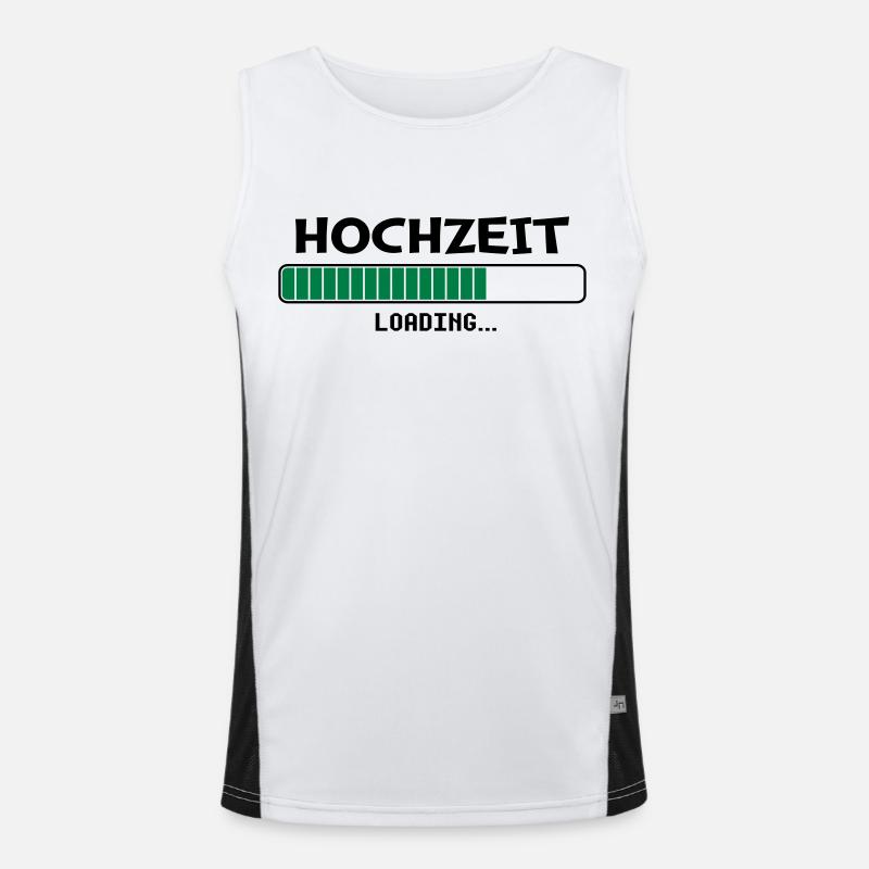 Hochzeit Loading Funktionelles Kontrast-Tank Top für Männer 