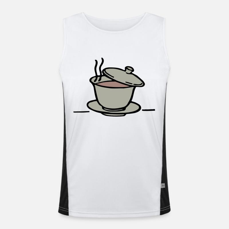 tea breakfast breakfast coffee109 Men's Functional Contrast Tank Top 