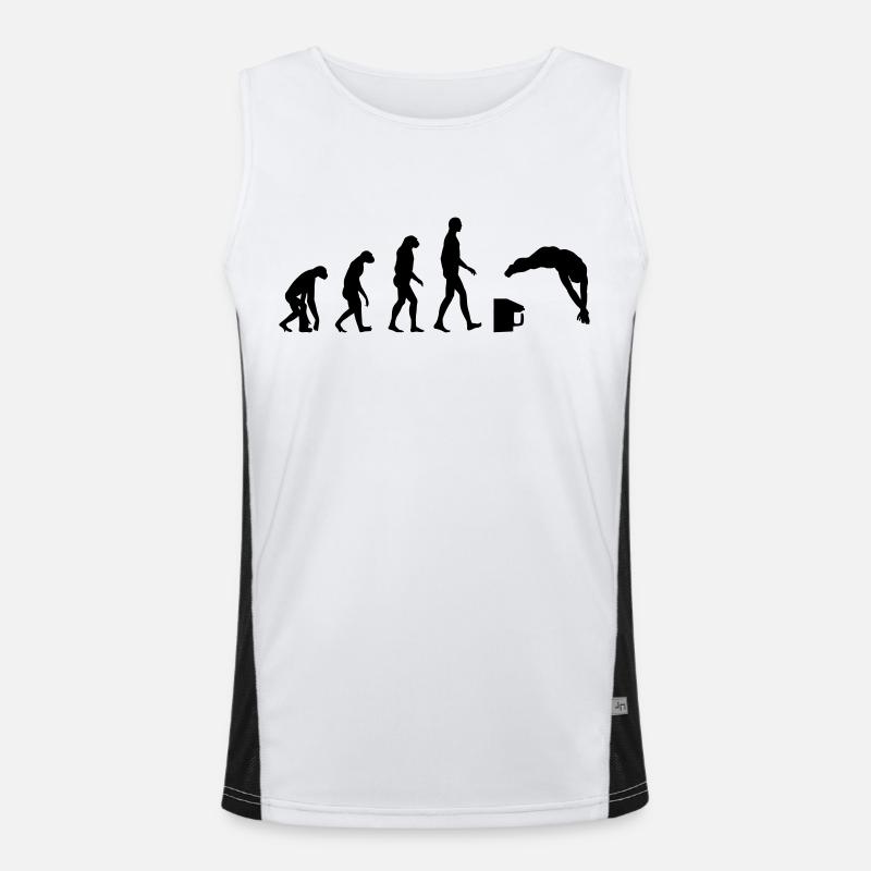 Evolution / Schwimmen Funktionelles Kontrast-Tank Top für Männer 