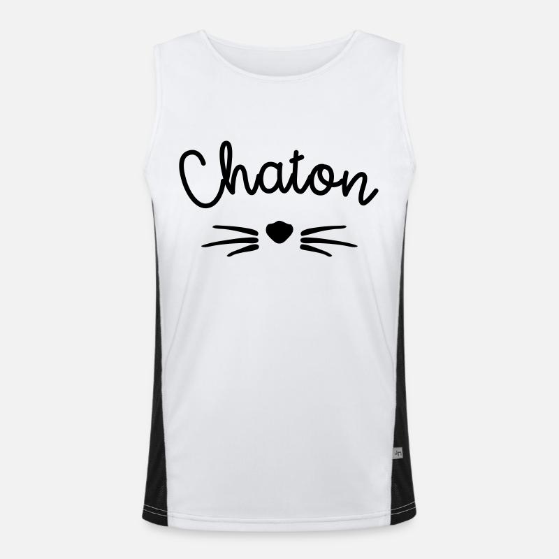 Chaton Débardeur respirant contrasté Homme 