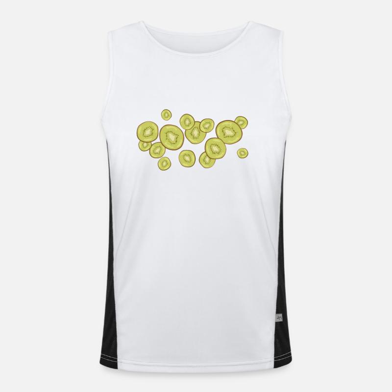 Der Duft der Kiwis Funktionelles Kontrast-Tank Top für Männer 
