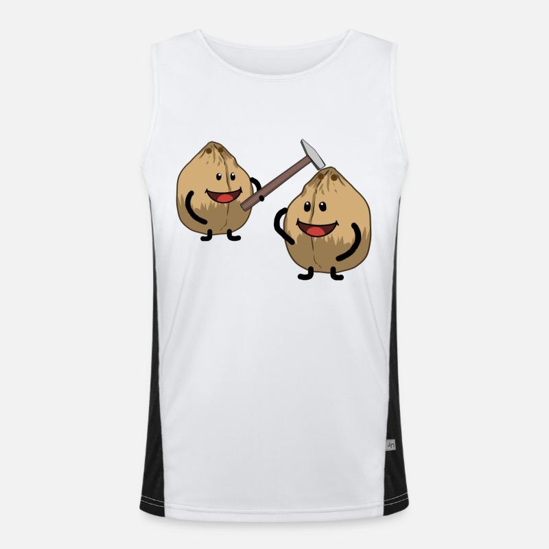 noix de coco noix craquant Marteau Fantasy Débardeur respirant contrasté Homme 