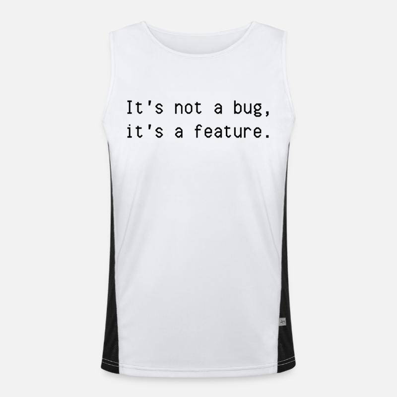 It's not a bug it's a feature Men's Functional Contrast Tank Top 