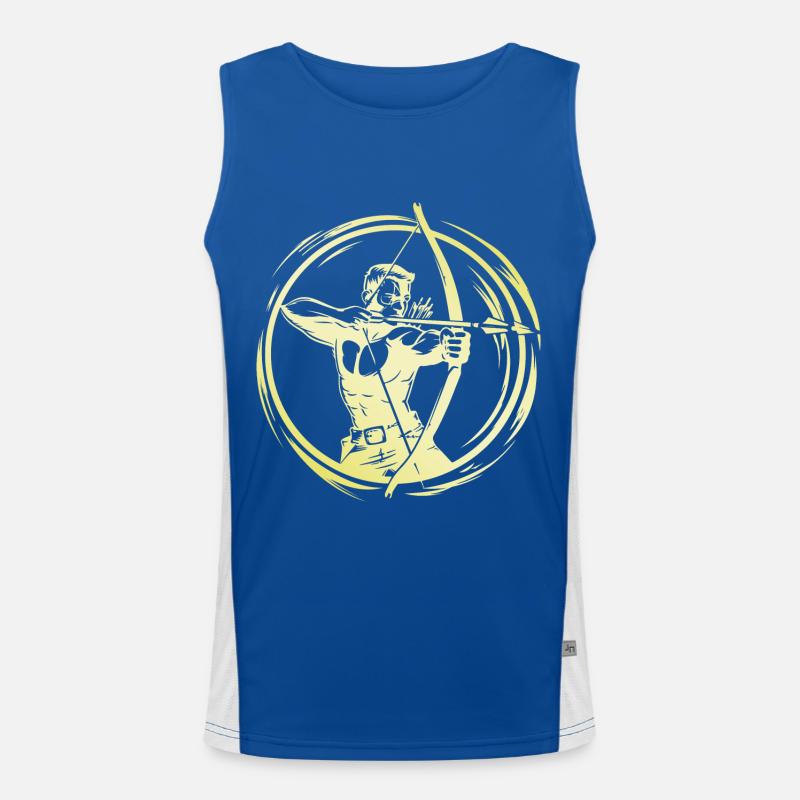 Archery Man Men's Functional Contrast Tank Top 