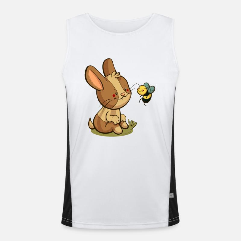 Lapin et abeille Débardeur respirant contrasté Homme 