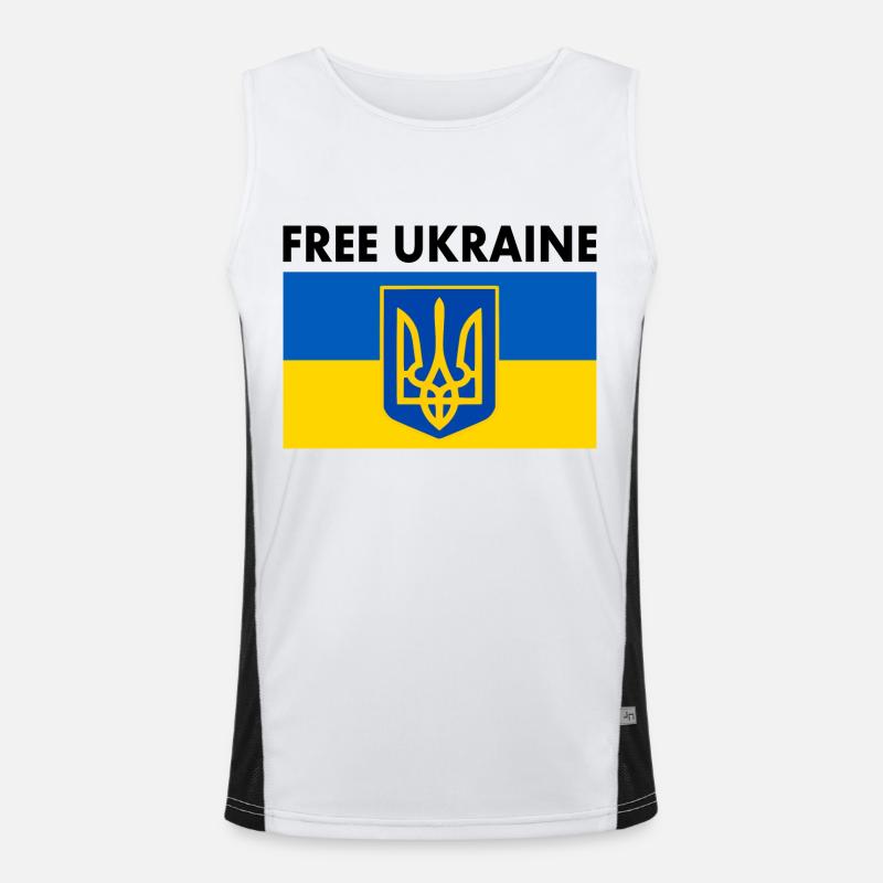 Free ukraine Men's Functional Contrast Tank Top 