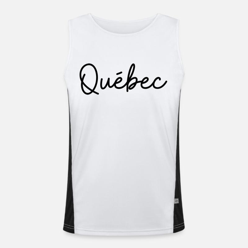 quebec city gift idea Men's Functional Contrast Tank Top 