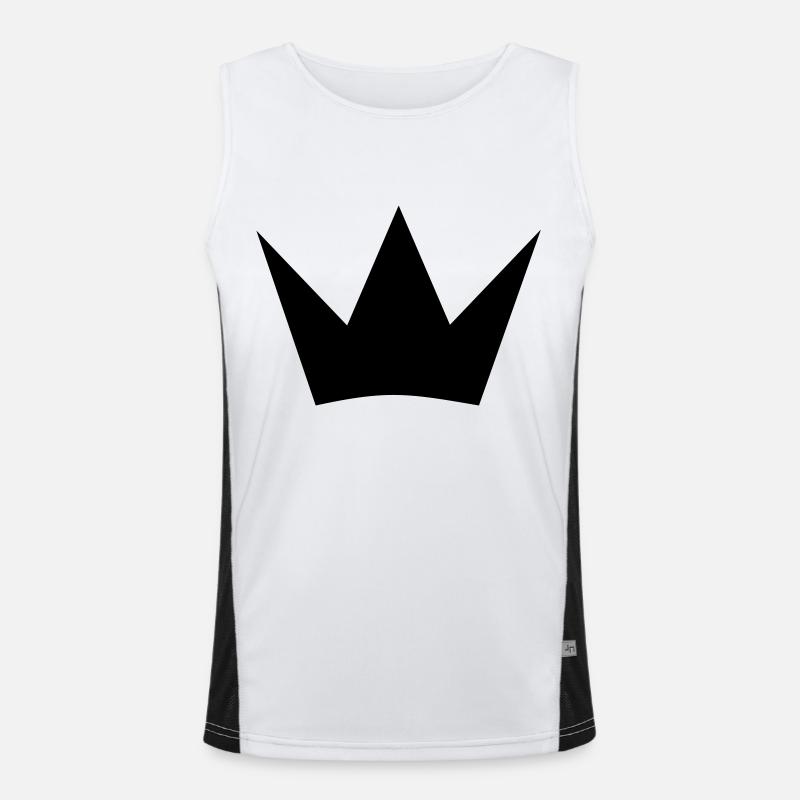 Krone Funktionelles Kontrast-Tank Top für Männer 