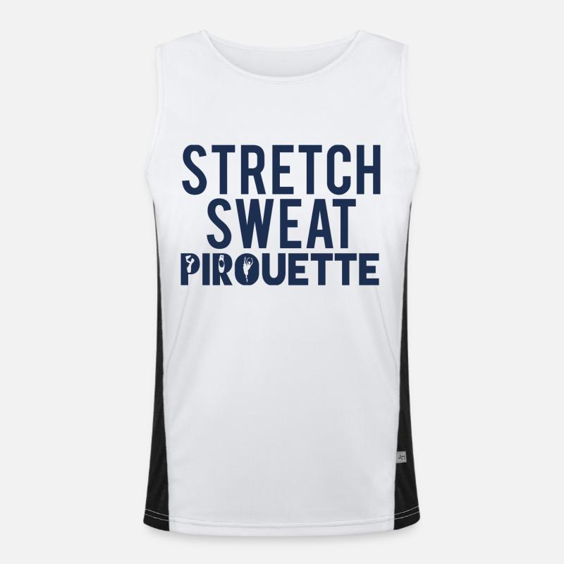 Ballet Gift Stretch - Sweat - Pirouette Men's Functional Contrast Tank Top 
