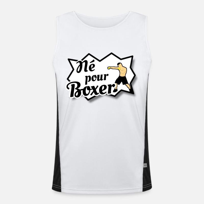 Boxe Débardeur respirant contrasté Homme 