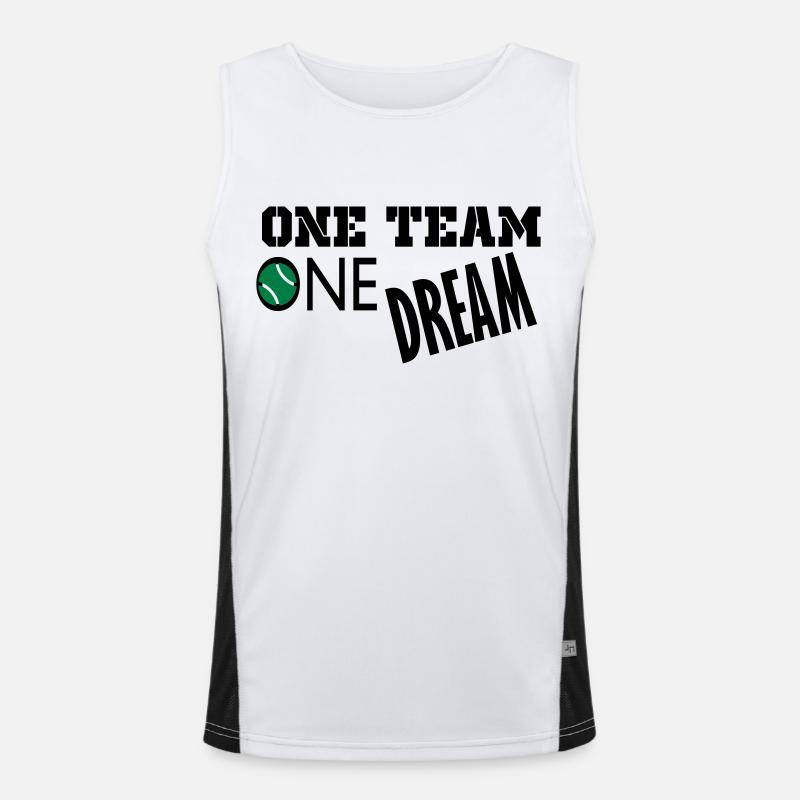 one dream Men's Functional Contrast Tank Top 