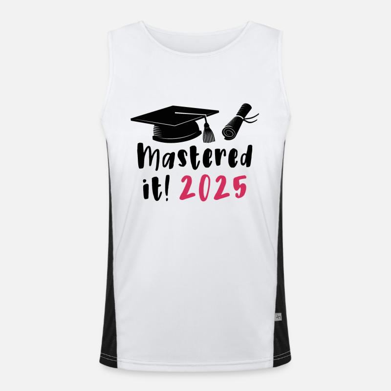 Mastered 2025 Master Diplômé 2025 Débardeur respirant contrasté Homme 