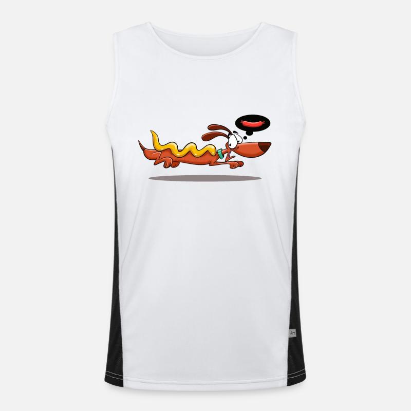 HOT DOG Men's Functional Contrast Tank Top 