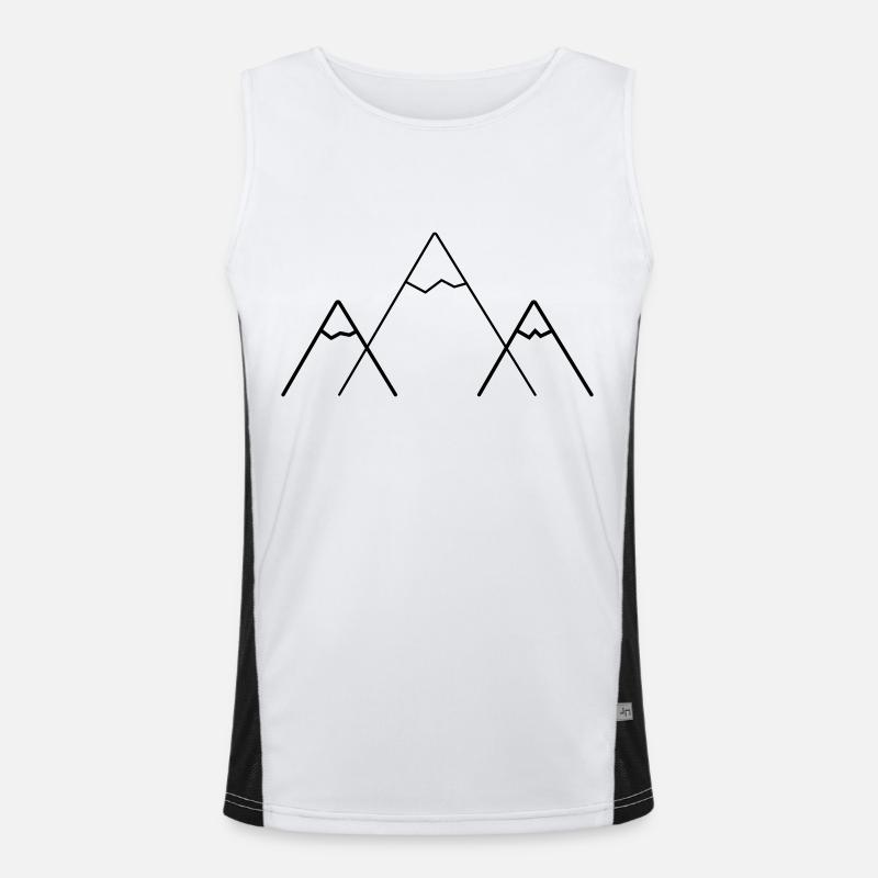 logo montagne Débardeur respirant contrasté Homme 