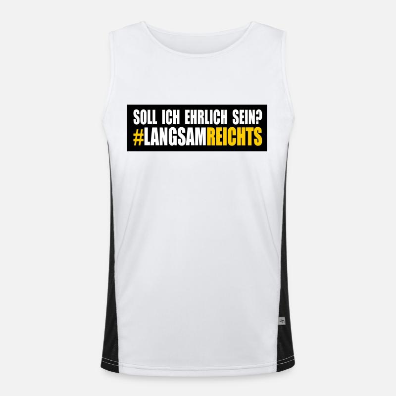 LANGSAM REICHTS Funktionelles Kontrast-Tank Top für Männer 