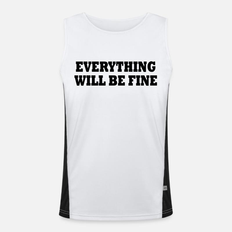 everything will be fine Débardeur respirant contrasté Homme 