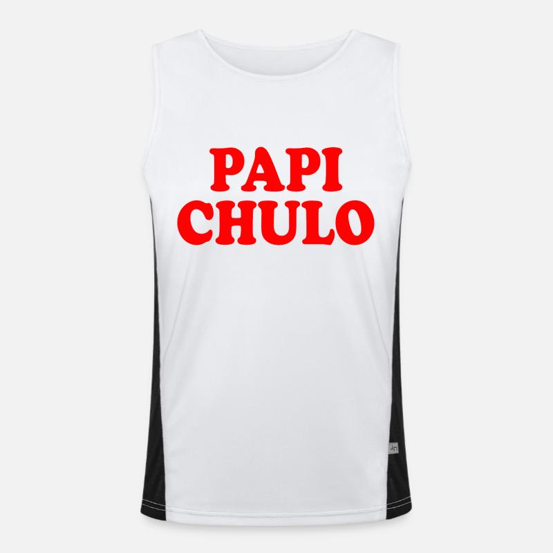 Papi chulo Funktionelles Kontrast-Tank Top für Männer 