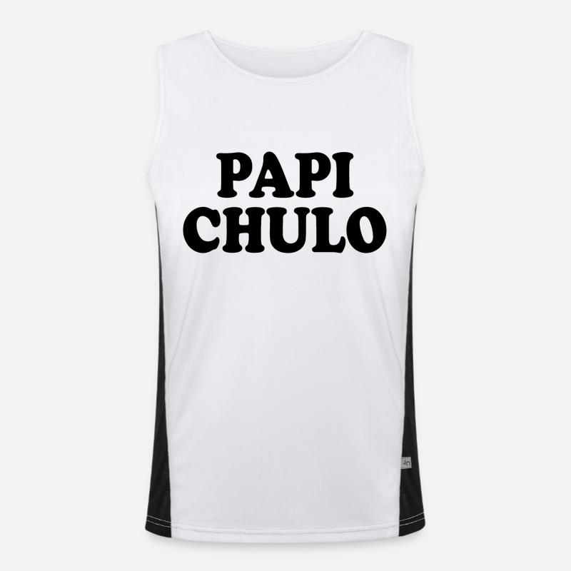 Papi chulo Funktionelles Kontrast-Tank Top für Männer 