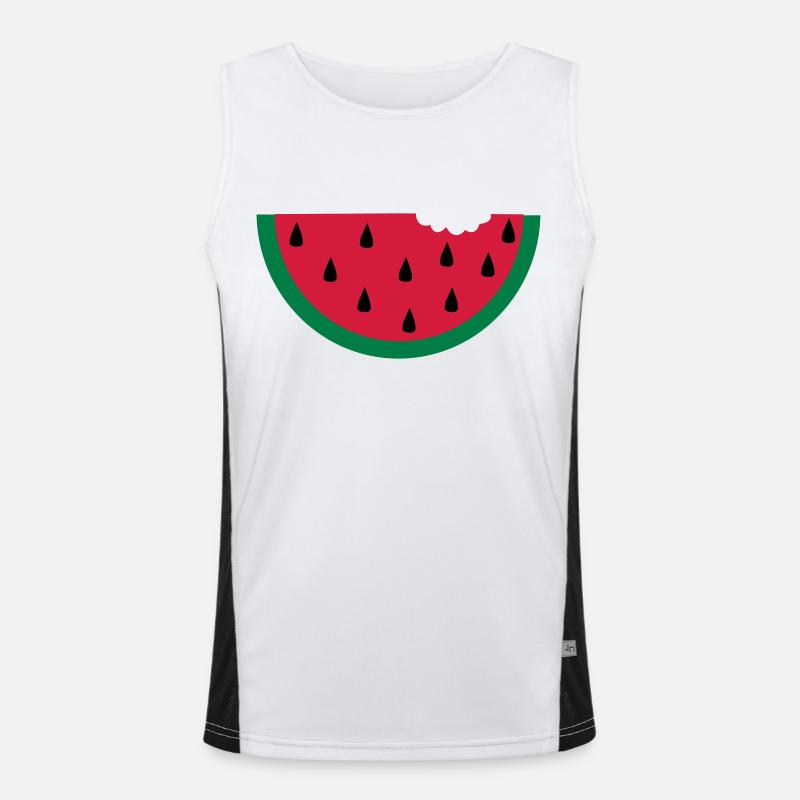 fruit pastèque pastèque Débardeur respirant contrasté Homme 