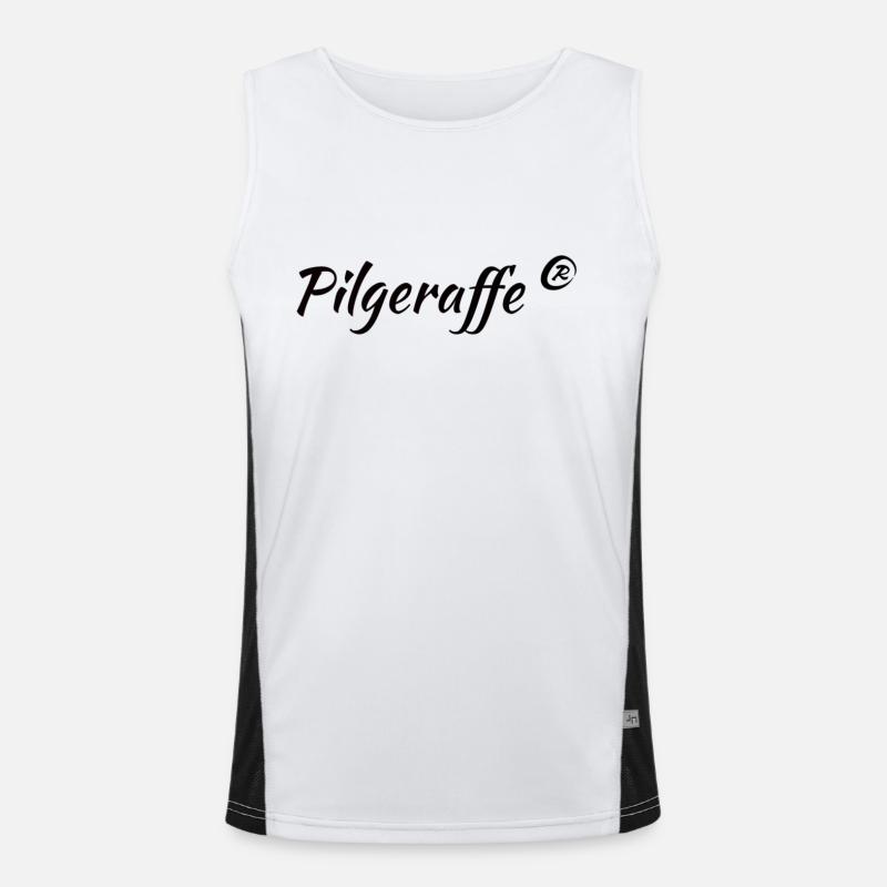 pilgeraffe Funktionelles Kontrast-Tank Top für Männer 