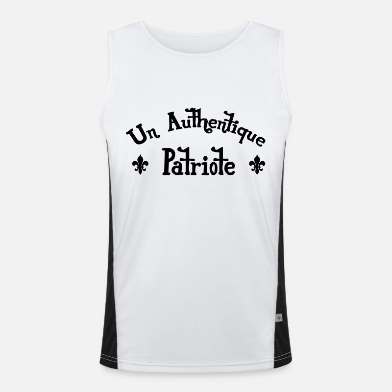 An Authentic Patriot Men's Functional Contrast Tank Top 