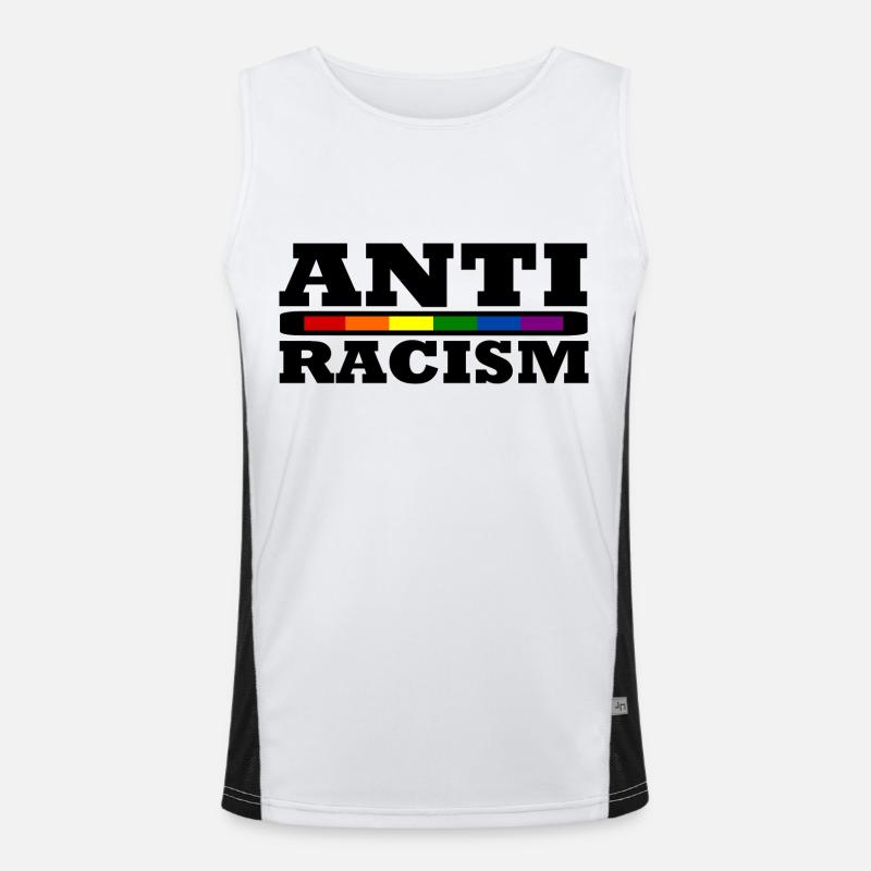 Anti-racism Men's Functional Contrast Tank Top 