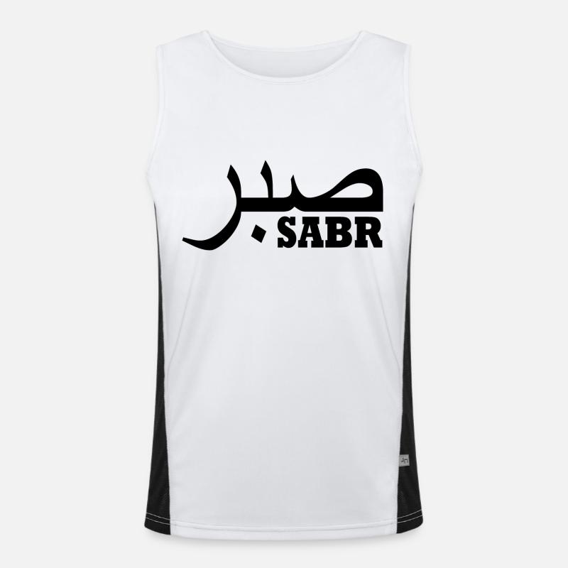 Sabr صبر Débardeur respirant contrasté Homme 