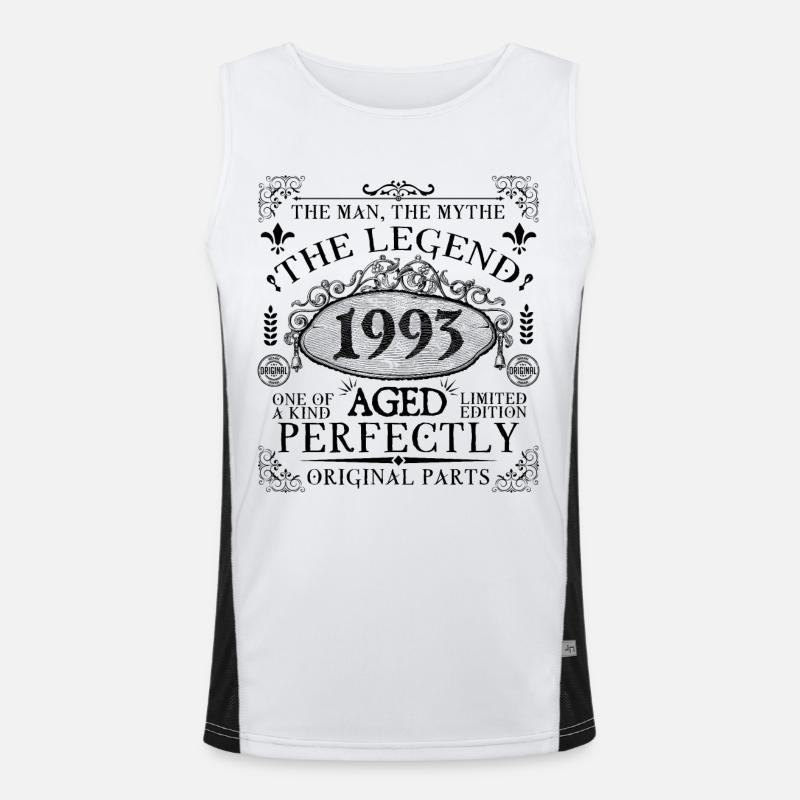 1993 | Die Legende seit 1993 Geburtstag Funktionelles Kontrast-Tank Top für Männer 
