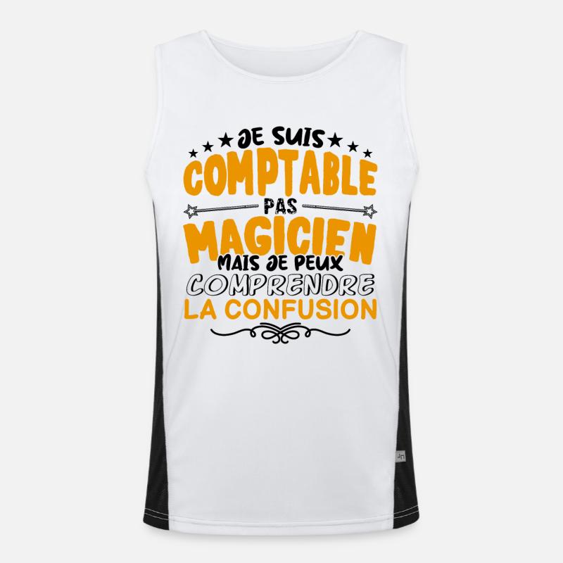 Comptable pas Magicien | le Meilleur Comptable ca Débardeur respirant contrasté Homme 