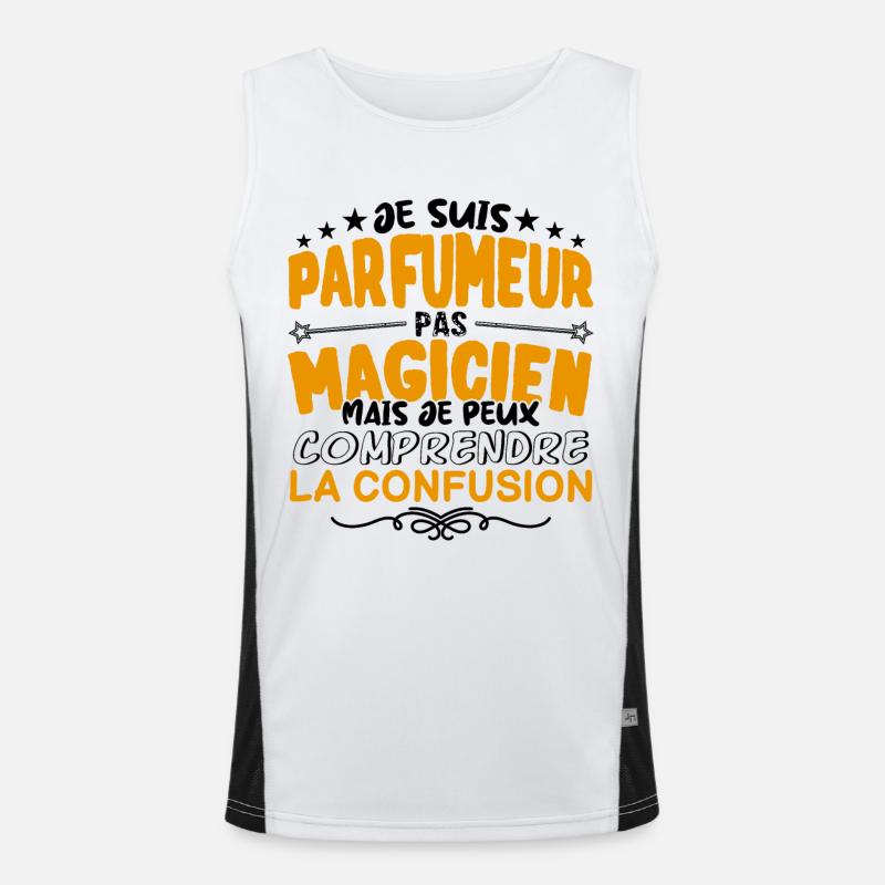 Parfumeur, le futur Parfumeur, Parfumeur pas Magic Débardeur respirant contrasté Homme 