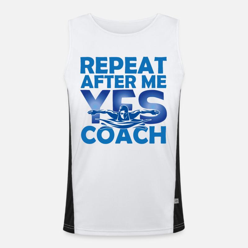 Schwimmtrainer | Geschenk Coach Schwimmen Das Beste Funktionelles Kontrast-Tank Top für Männer 