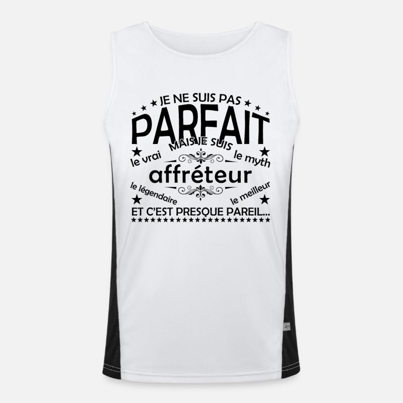 Charterer Geschenk-Charterer Der wahre Charterer Funktionelles Kontrast-Tank Top für Männer 