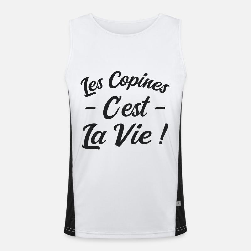 Les Copines c'est La Vie Débardeur respirant contrasté Homme 