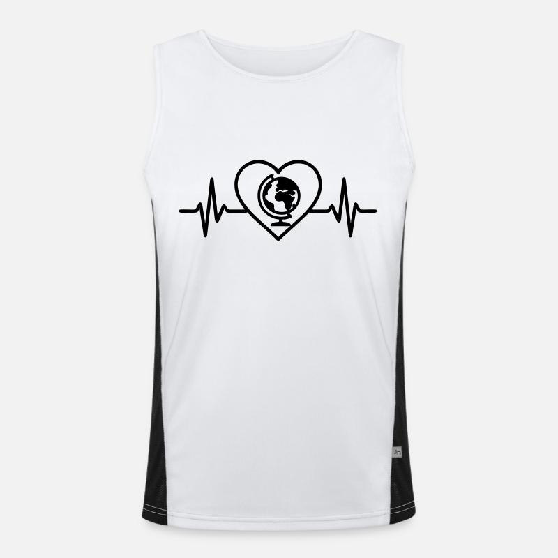 Globe Travel Heart Men's Functional Contrast Tank Top 